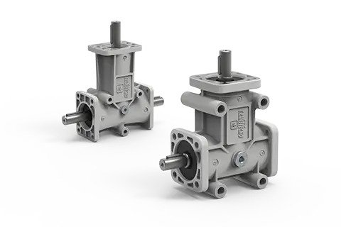 Right-angle bevel gearboxes